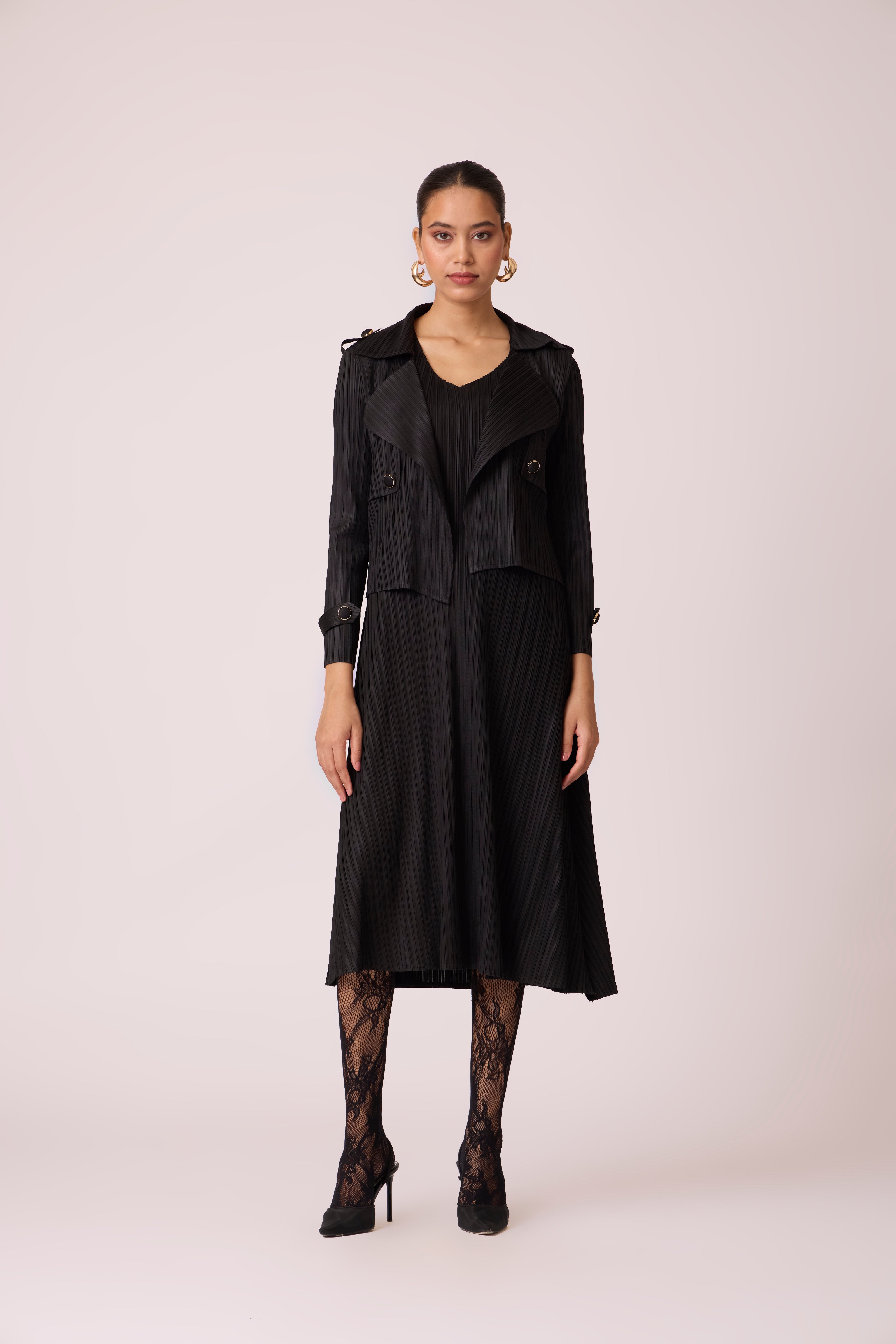 Olive Jacket Dress - Black Olive Jacket Dress - Black