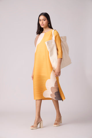 Shelly Print Dress - Yellow