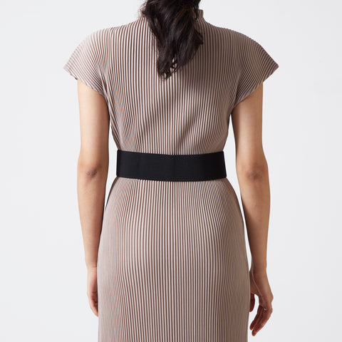 Elastic Back Distended Buckle Belt - Black Elastic Back Distended Buckle Belt - Black