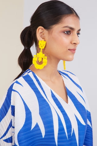 Shanghai Earrings - Yellow