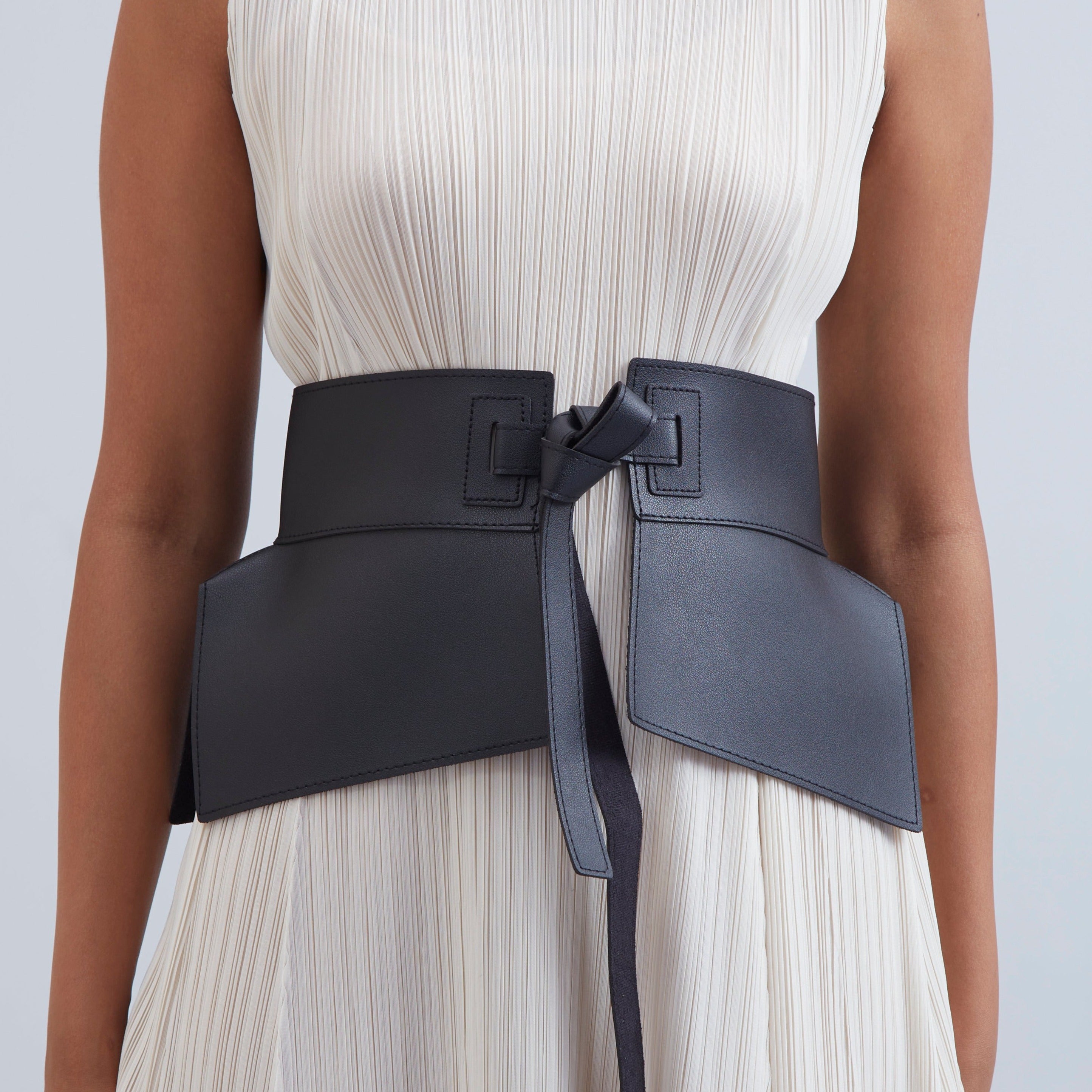 Buy Self Tie Corset Belt in Black for Women Scarlet Sage