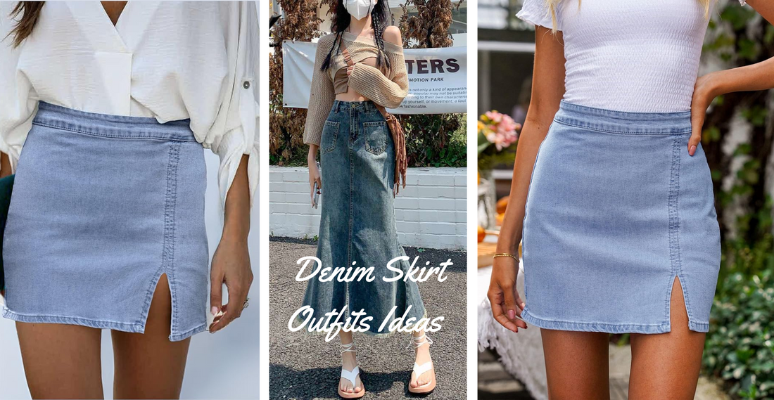 Denim Skirts Outfit ideas
