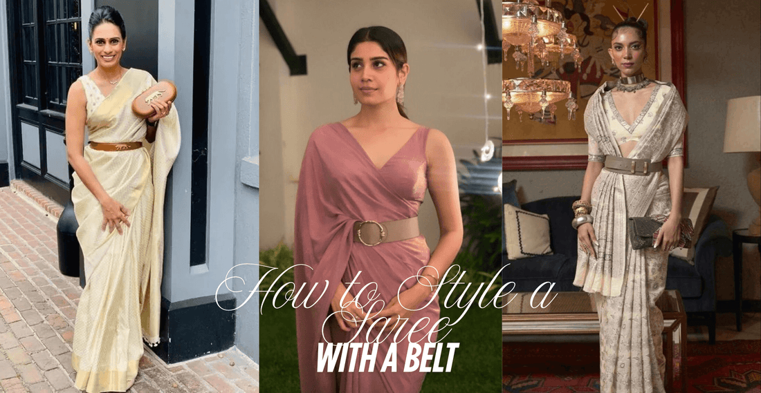 How to Style a Saree with Belt