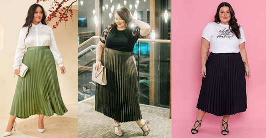 How To Wear a Plus Size Pleated Skirt In An Attractive Way