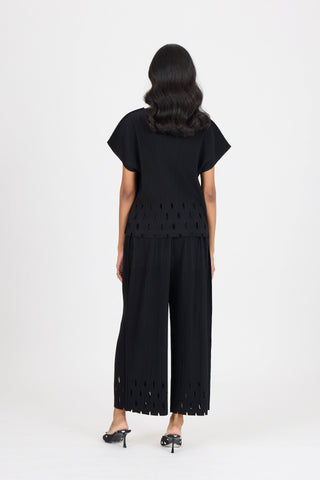 Gabriel Cutwork Set - Black