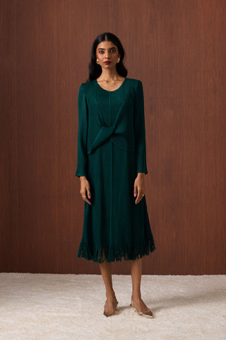 Helena Dress - Dark Green