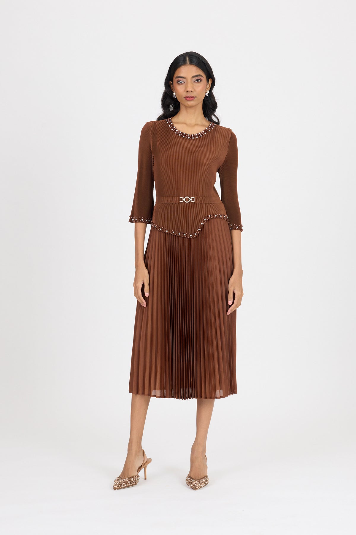 Ryleigh Dress - Brown