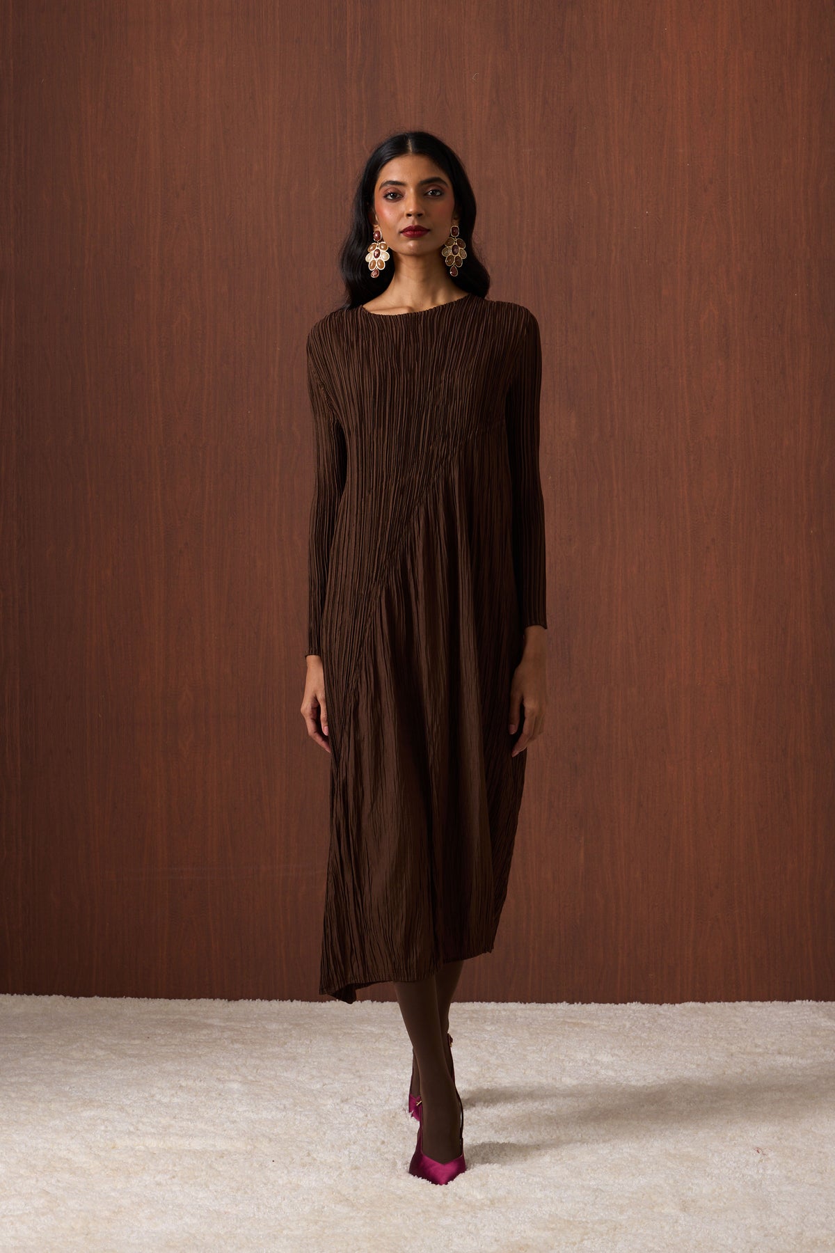 Willa Dress - Espresso Brown