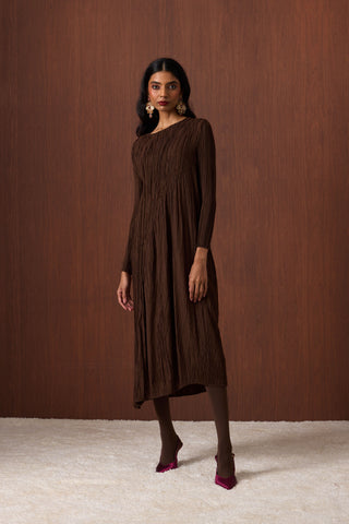 Willa Dress - Espresso Brown
