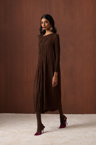 Willa Dress - Espresso Brown