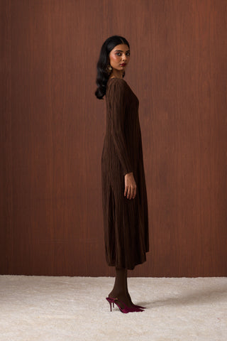 Willa Dress - Espresso Brown