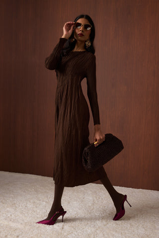 Willa Dress - Espresso Brown