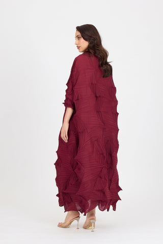 Mona Midi Dress - Maroon