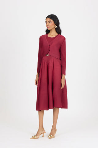 Elizabeth Dress - Crimson Red