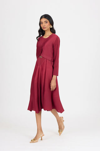 Elizabeth Dress - Crimson Red