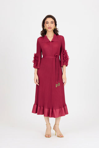 Marica Dress - Crimson Red