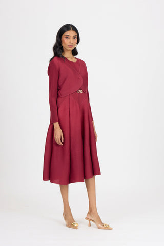 Elizabeth Dress - Crimson Red