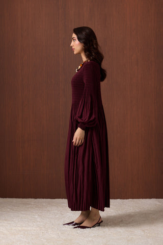 Faye Dress - Burgundy