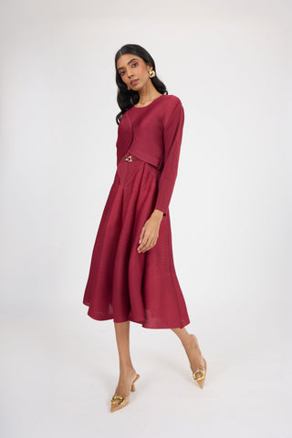 Elizabeth Dress - Crimson Red