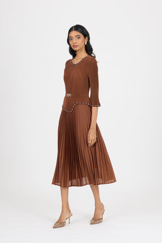Ryleigh Dress - Brown
