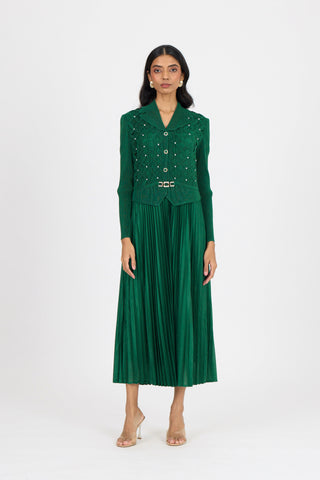 Shelly Dress - Dark Green