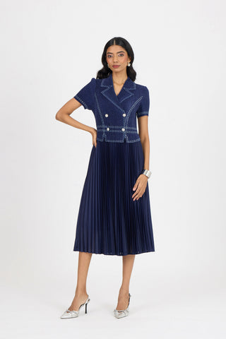 Claire Denim Dress - Navy