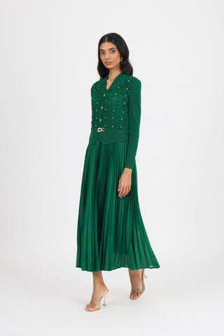 Shelly Dress - Dark Green