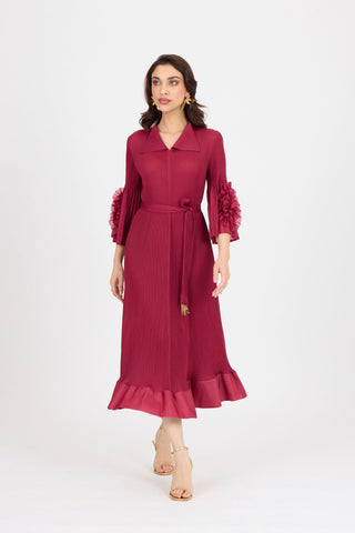 Marica Dress - Crimson Red