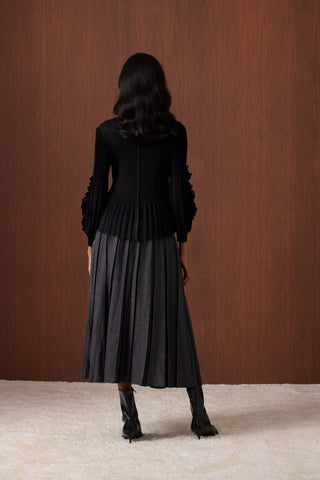Emery Ruffle Top - Black