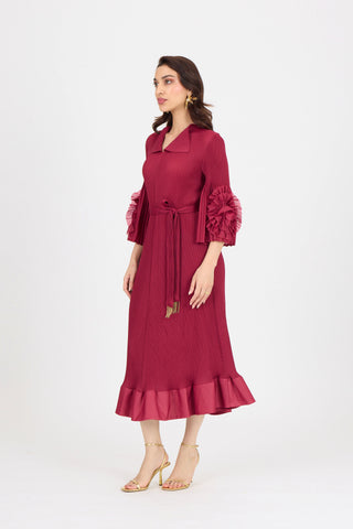 Marica Dress - Crimson Red