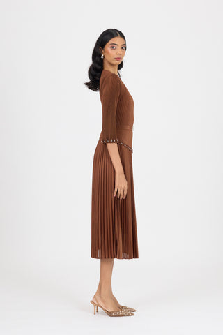 Ryleigh Dress - Brown