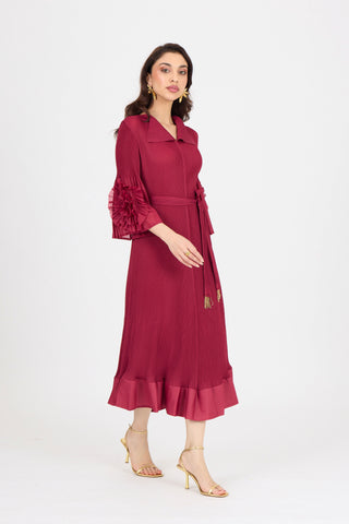 Marica Dress - Crimson Red