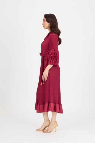 Marica Dress - Crimson Red