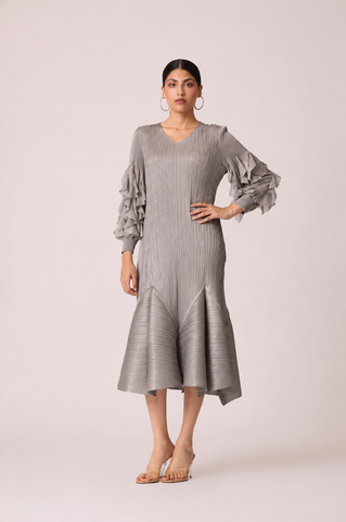 Florelle Dress - Stone Grey
