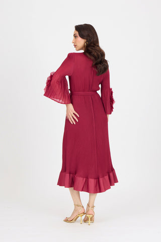 Marica Dress - Crimson Red