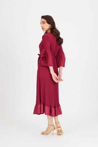 Marica Dress - Crimson Red