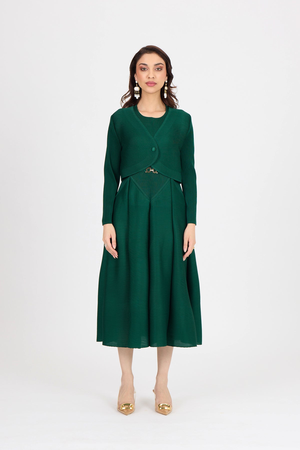 Elizabeth Dress - Dark Green