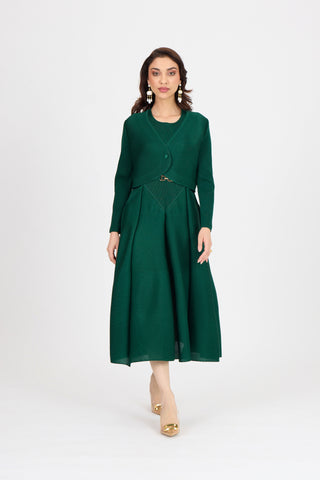 Elizabeth Dress - Dark Green
