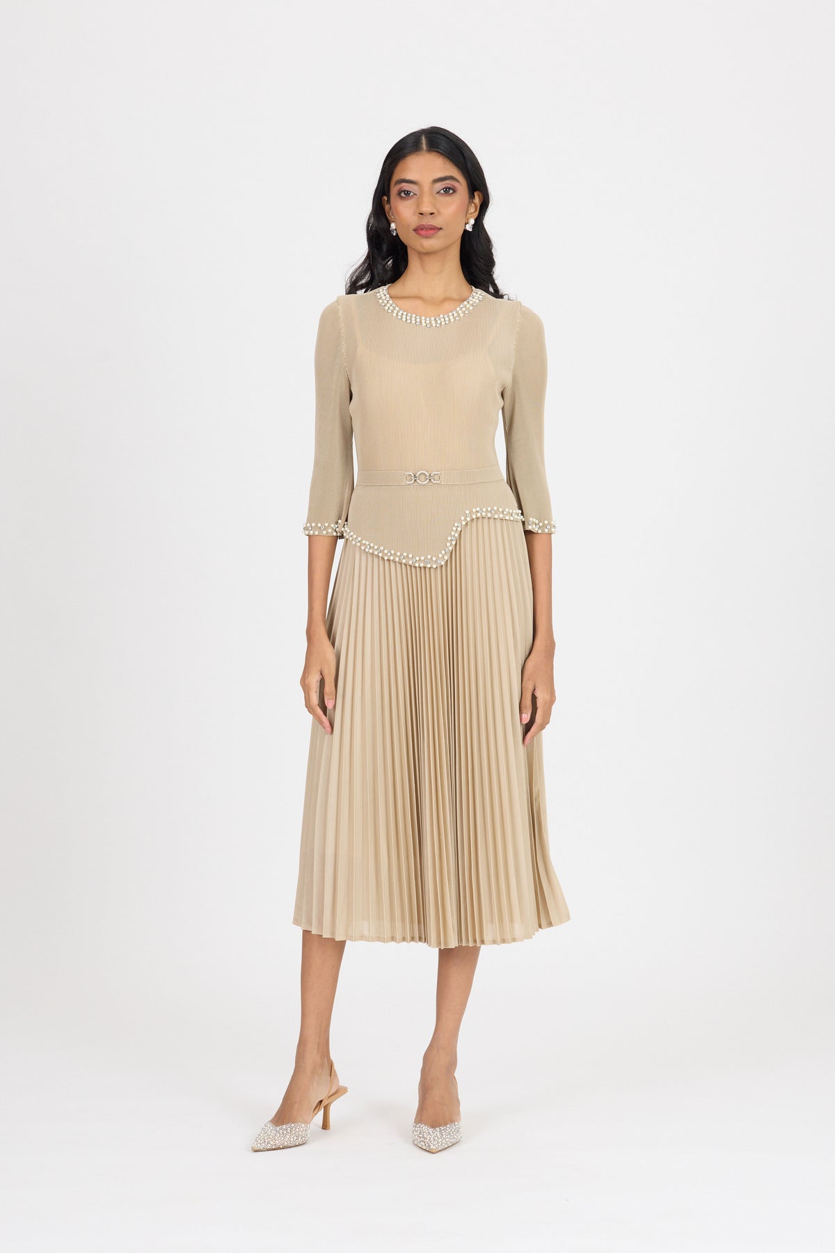 Ryleigh Dress - Sand Beige