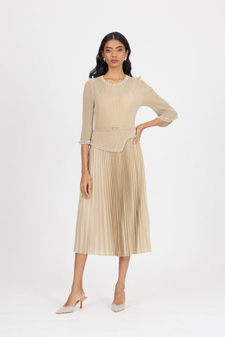 Ryleigh Dress - Sand Beige