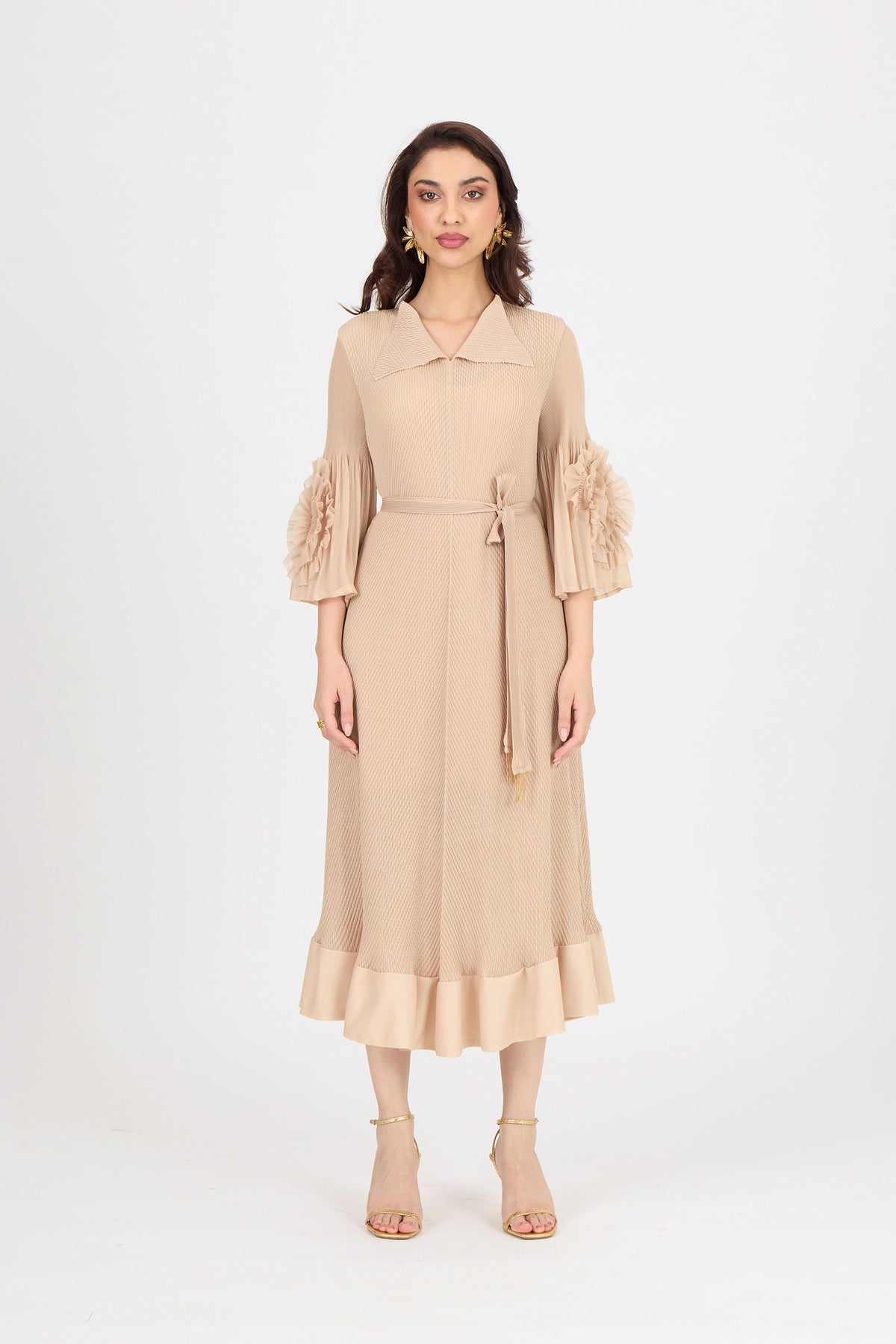 Marica Dress - Biscuit Beige