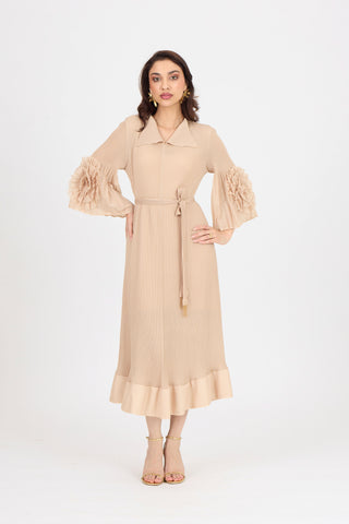 Marica Dress - Biscuit Beige