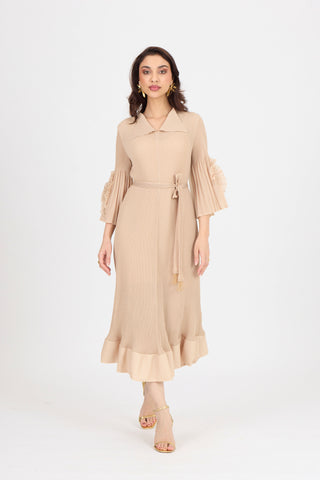 Marica Dress - Biscuit Beige