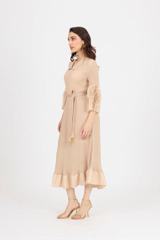 Marica Dress - Biscuit Beige