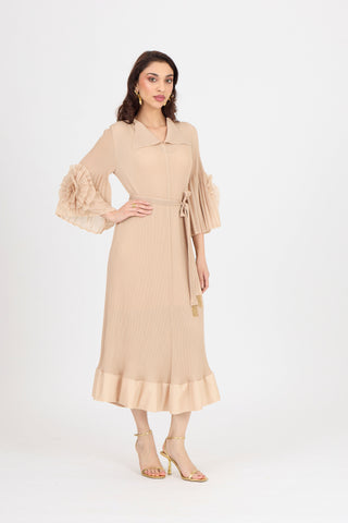 Marica Dress - Biscuit Beige