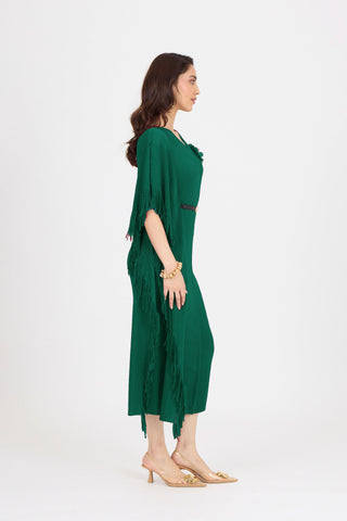 Giselle Drape Dress - Green