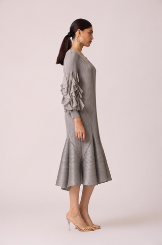 Florelle Dress - Stone Grey