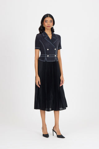 Claire Denim Dress - Black