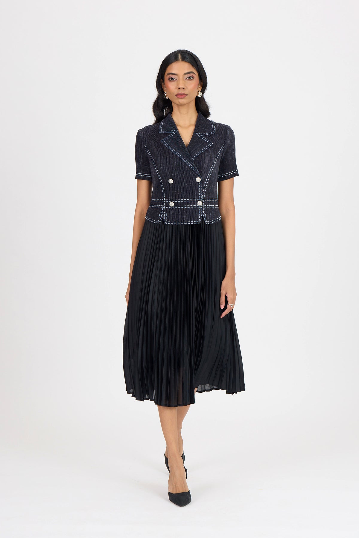 Claire Denim Dress - Black