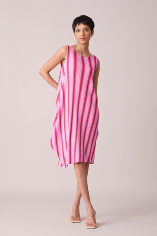 Evelyn Stripe Dress - Pink